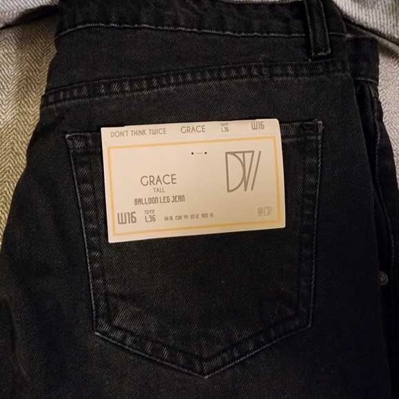 Balloon leg black jeans - Picture 2 of 3